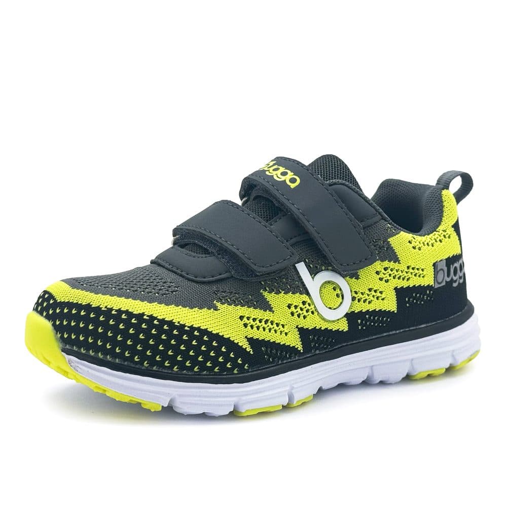Dětské lehké sportovní tenisky BUGGA HONE Gray/Yellow/Black - 27 - náhled 1