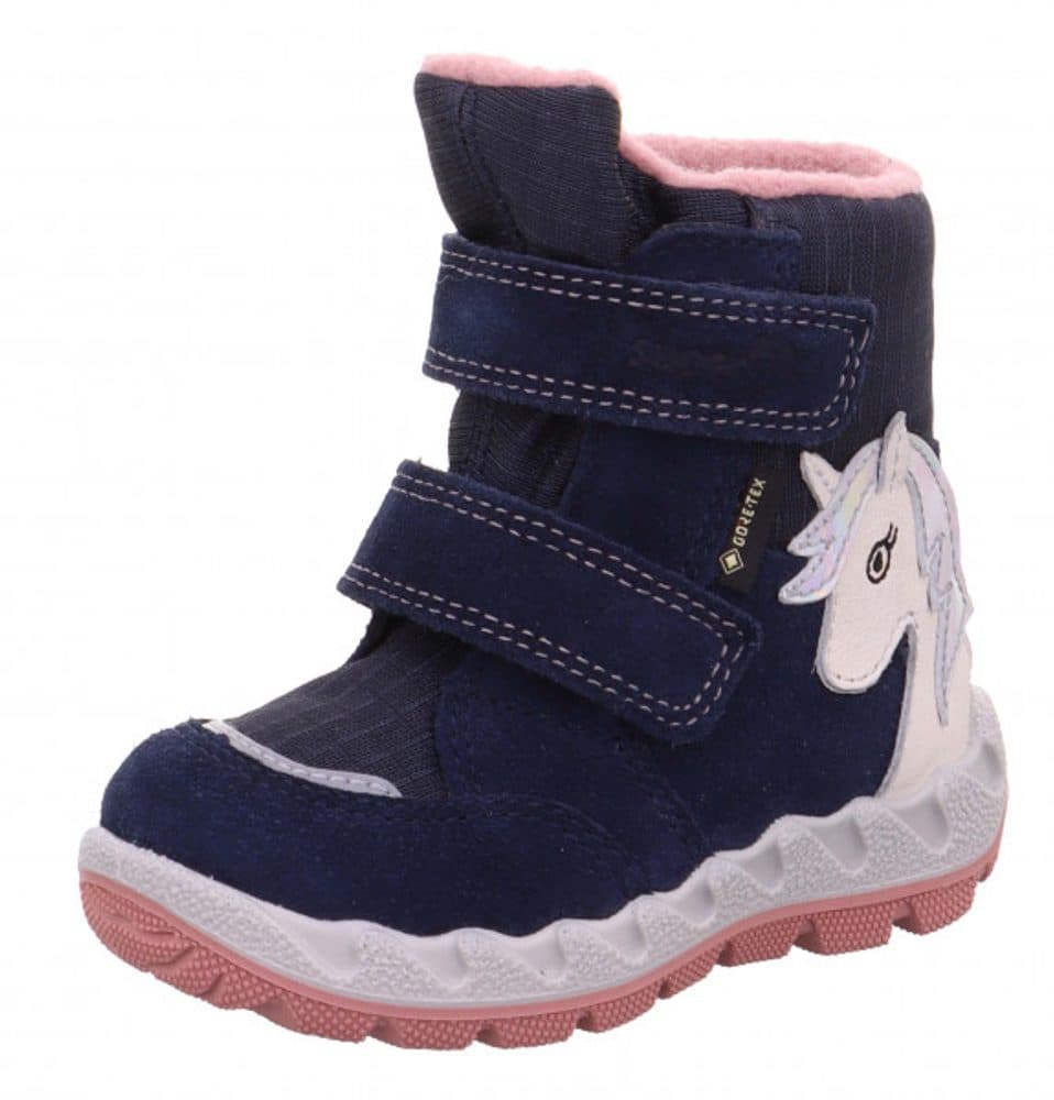 zimní dívčí boty ICEBIRD GTX, Superfit, 1-006010-8010, tmavě modrá -