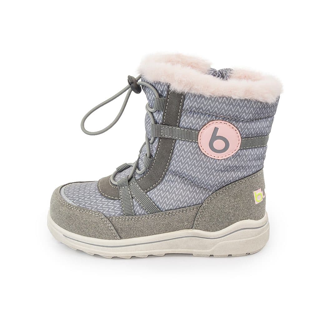 dívčí zimní boty s kožíškem ICEFOX, stahování, boční zip, BUGGA, B00170-03, růžová - 30 - náhled 3