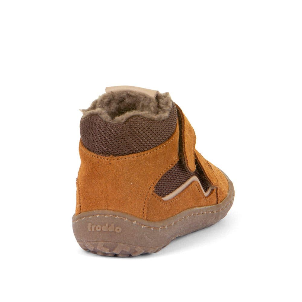 Dětské zimní barefoot boty TEX WOOL Cognac, Froddo, G3110254-14W, hnědá - 23 - náhled 3