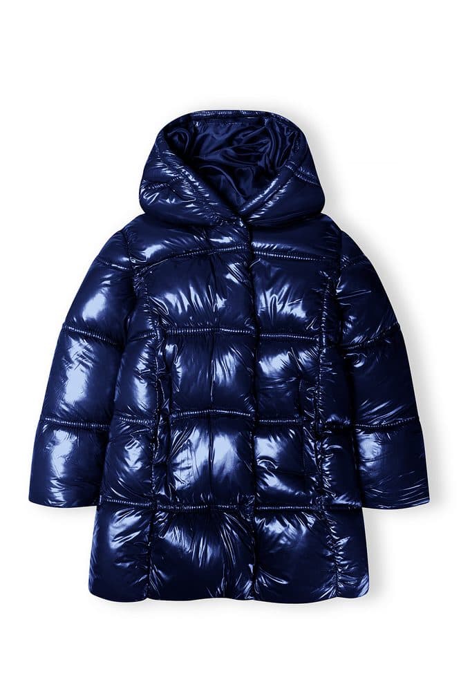 Kabát dívčí prošívaný Puffa, Minoti, 16coat 7, modrá -