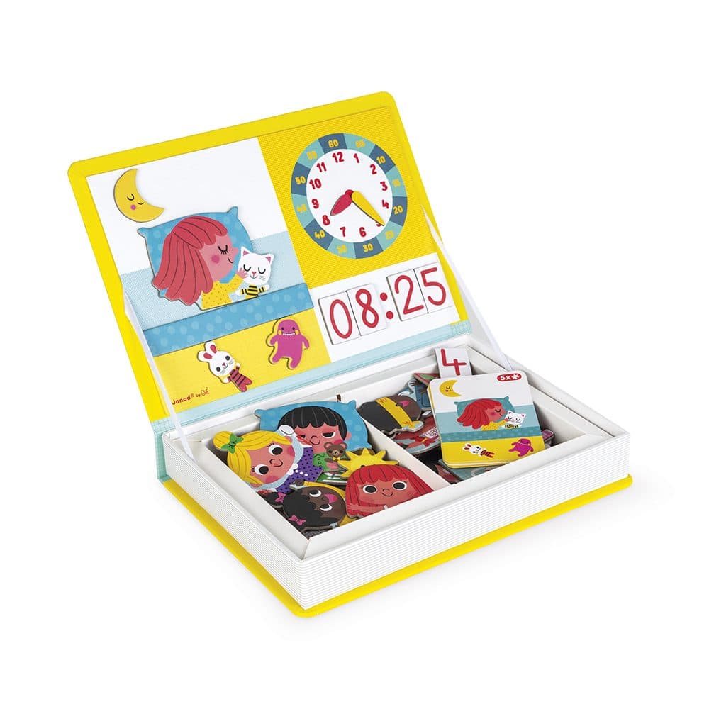 Janod Magnetická kniha Magnetibook Hodiny, Janod, W056824 - náhled 3