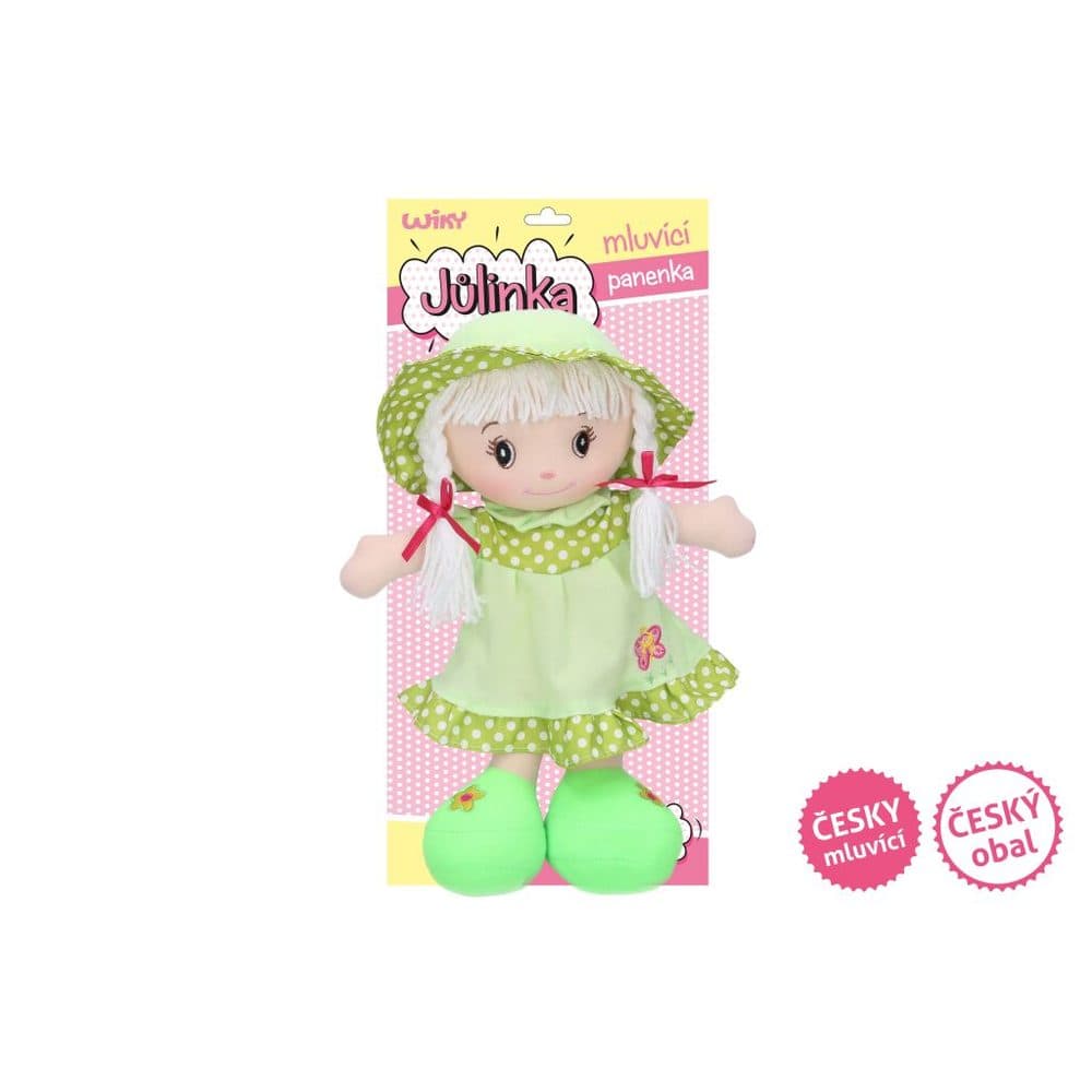 Mluvící panenka Jůlinka 40 cm (český obal, mluví česky), Wiky, W005105 - náhled 2