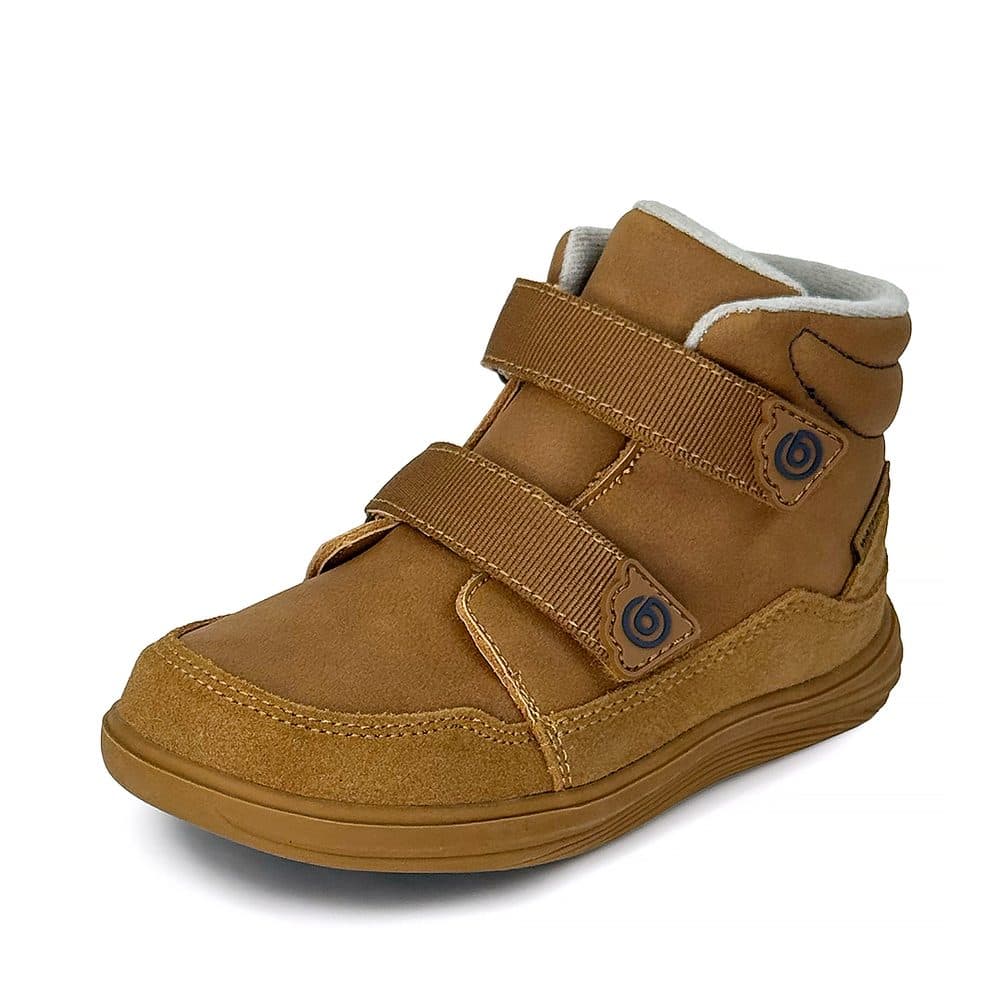 Dětské celoroční barefoot boty Bugga NUVA Brown B00198-18 -