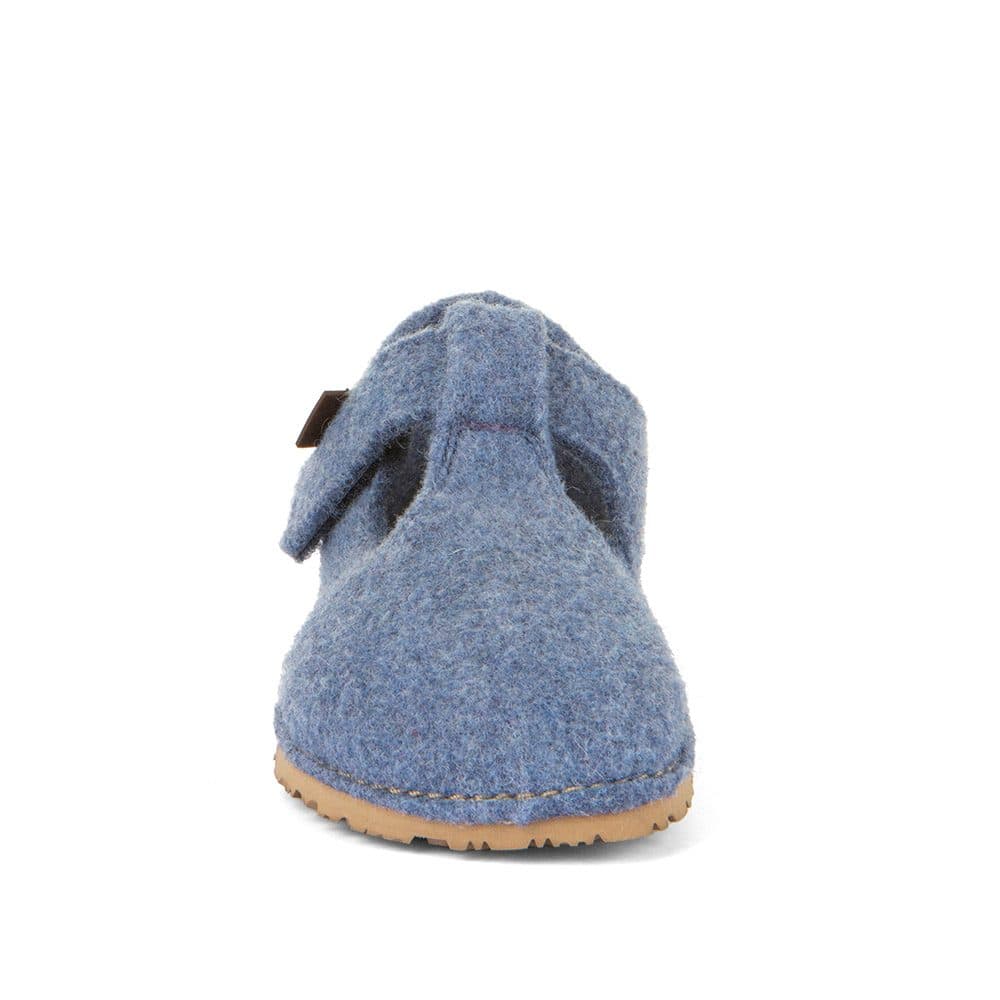 Chlapecké barefoot bačkory FLEXY WOOLY Denim; Froddo; G1700378-1; modrá - 29 - náhled 2