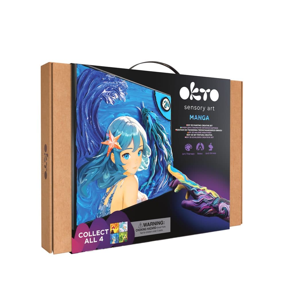 OKTO Manga motiv živlů "Voda" 30x40 cm, OKTO, W051103 - náhled 4