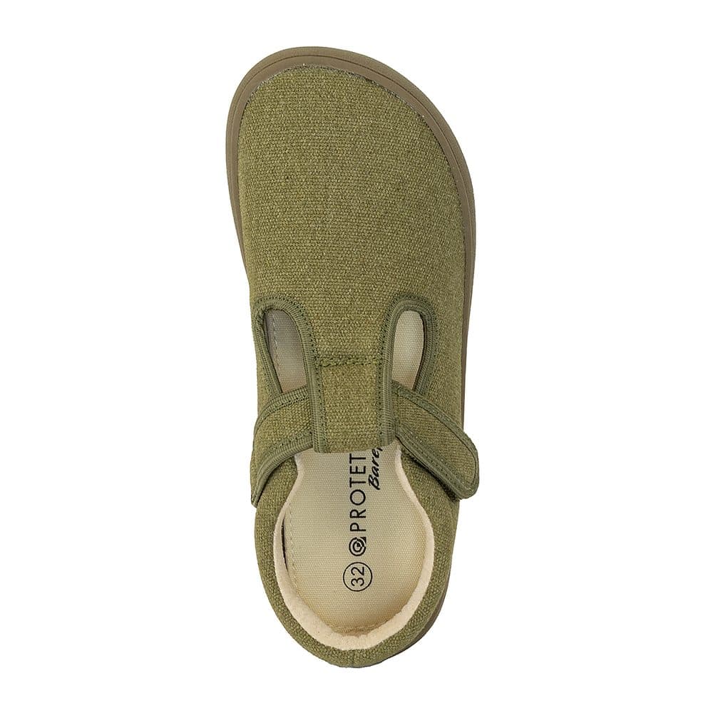 Papuče chlapecké barefoot  KIRBY KHAKI, Protetika, zelená - 26 - náhled 5