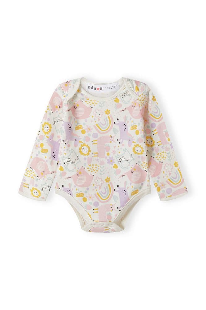 Body kojenecké 4pack, Minoti, 16mbabay 9, růžová - 50/56 | NB - náhled 3