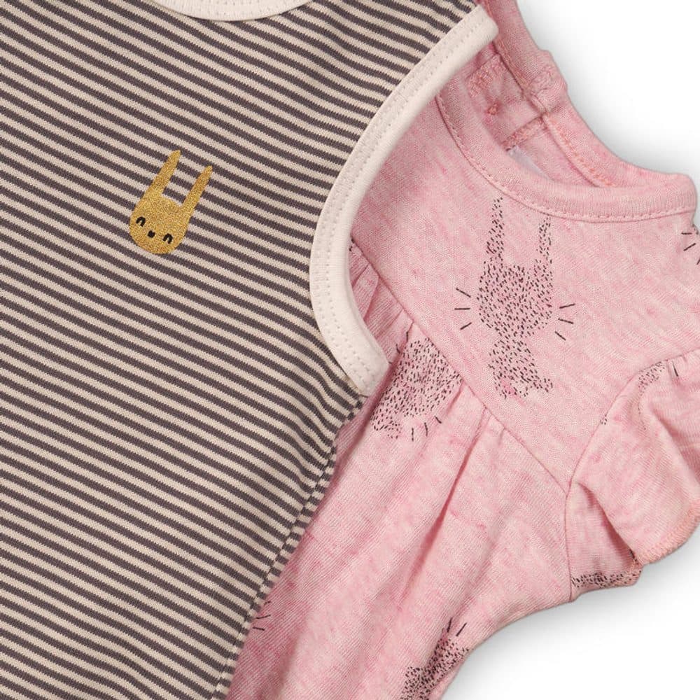Dívčí set, body a šaty, Minoti, CROWN 4, růžová - 80/86 | 12-18m - náhled 3
