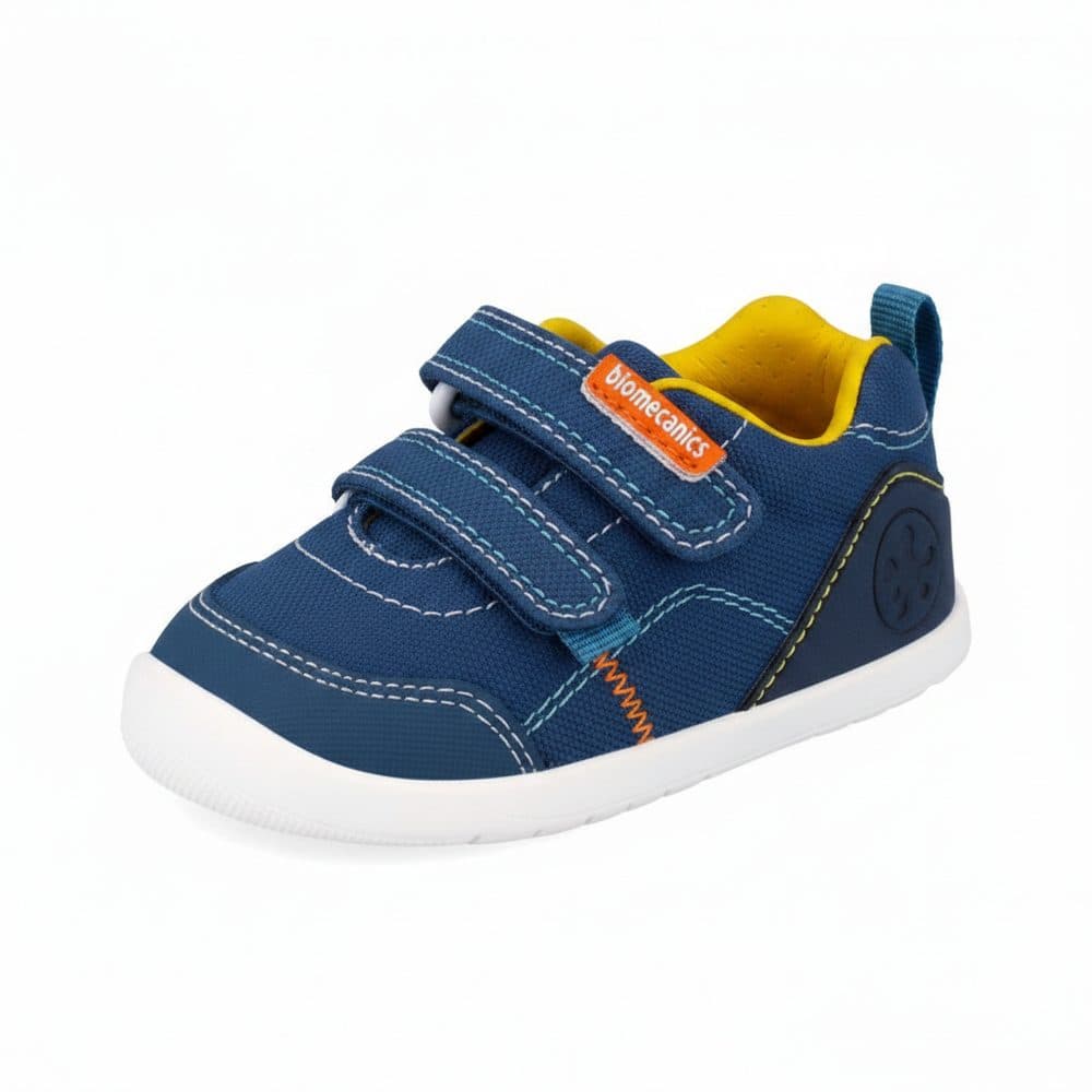 Chlapecké barefoot plátěné tenisky LONA BASICA PETROL Biomecanisc 262190-A556 -