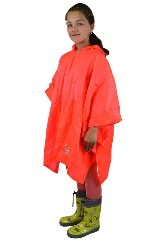 poncho PVC neonová, Pidilidi, PL0066-17, oranžová -