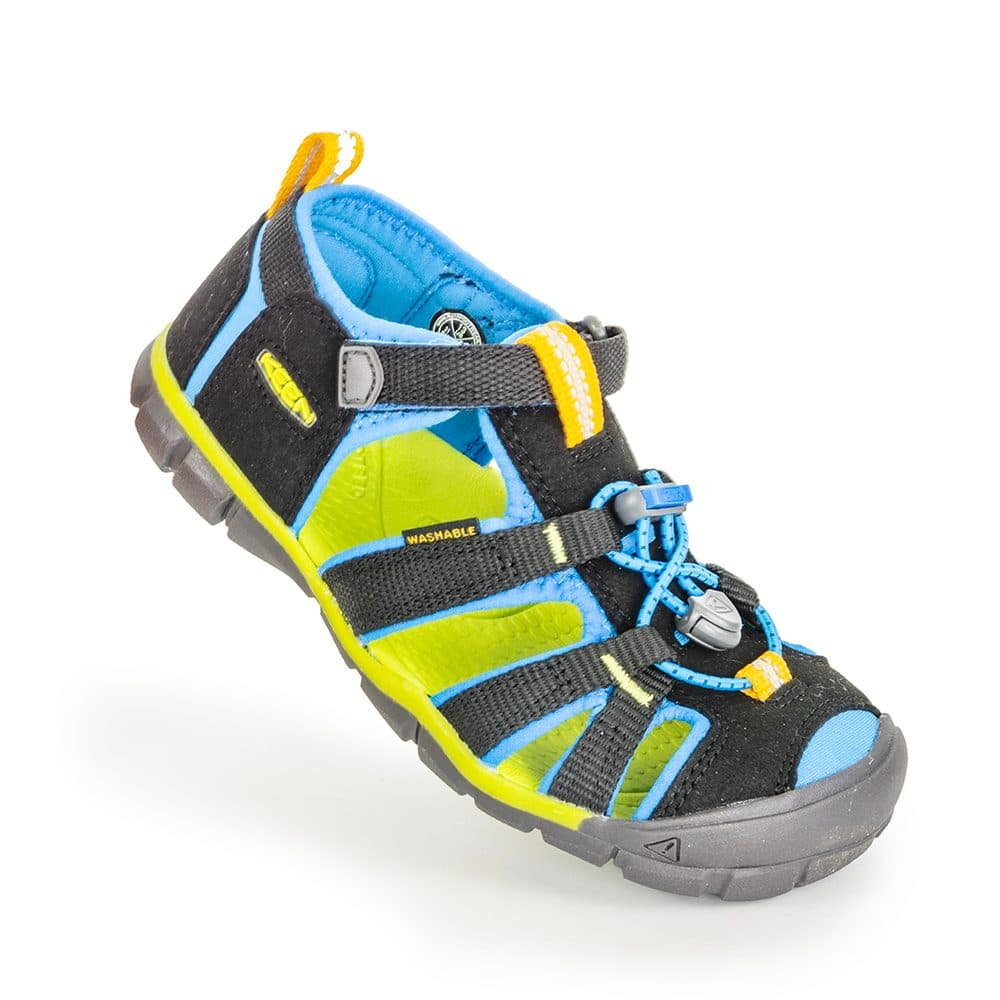 Dětské sandály SEACAMP II CNX, BLACK/BRILLIANT BLUE, keen, 1022984/1022969, černá - 24 - náhled 2