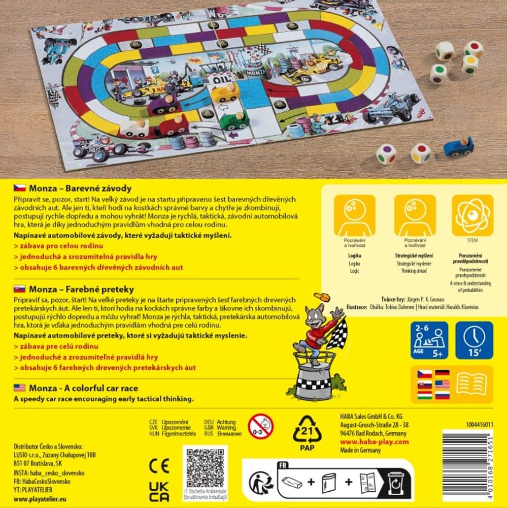 Haba Společenská hra Monza CZ verze, Haba, W056812 - náhled 5
