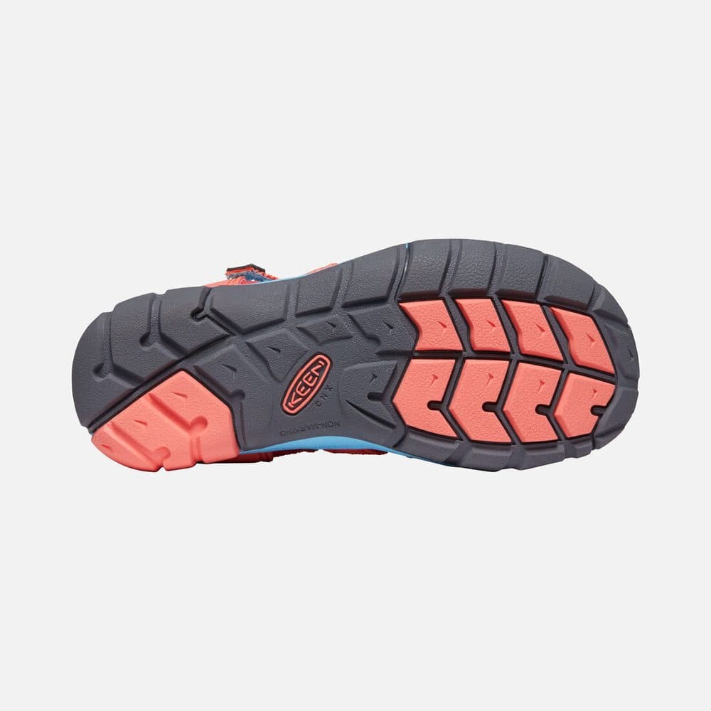 Dětské sandály SEACAMP II CNX, CORAL/POPPY RED, keen, 1022989/1022941/1022974, červená - 22 - náhled 5