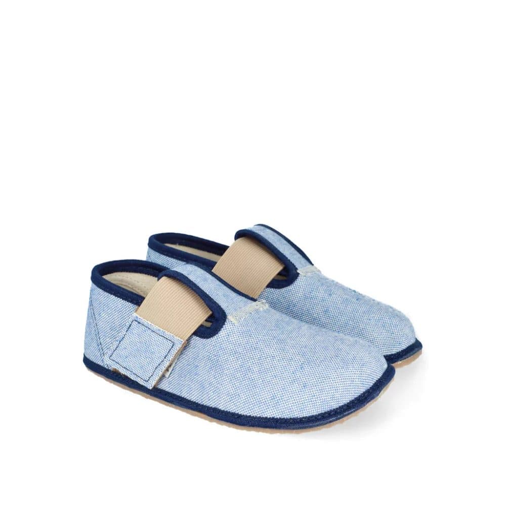 Barefoot chlapecké přezůvky Pegres, BF01 textil, modrá - 22 - náhled 3