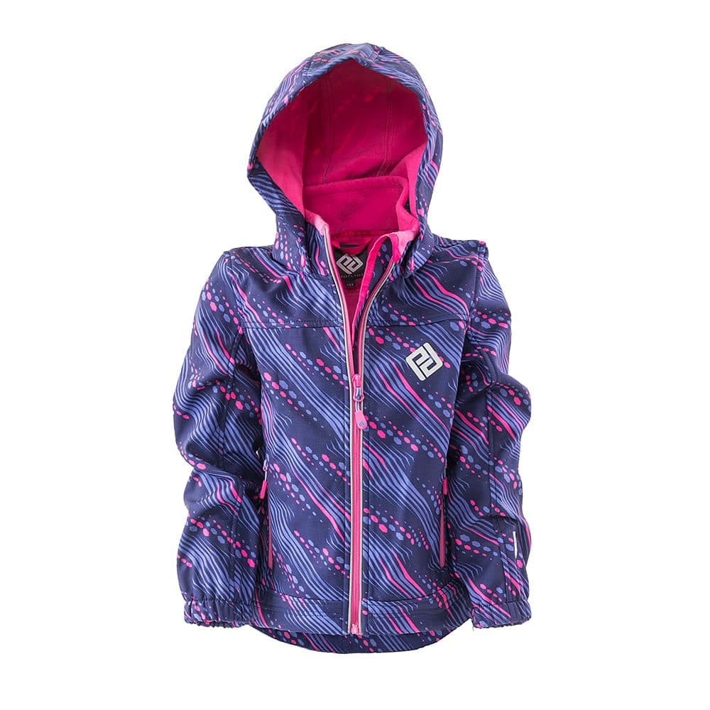 bunda softshellová dívčí s kapucí, Pidilidi, PD1102-01, růžová - 104 | 4roky - náhled 5