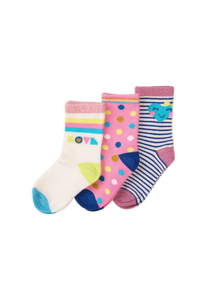 Ponožky dívčí 3pack, Minoti, KG SOCK 33, holka -