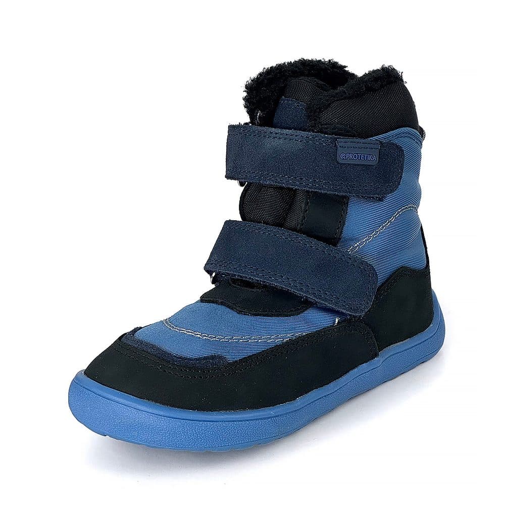 Chlapecké zimní barefoot boty PRO-tex Protetika - NUT BLUE -