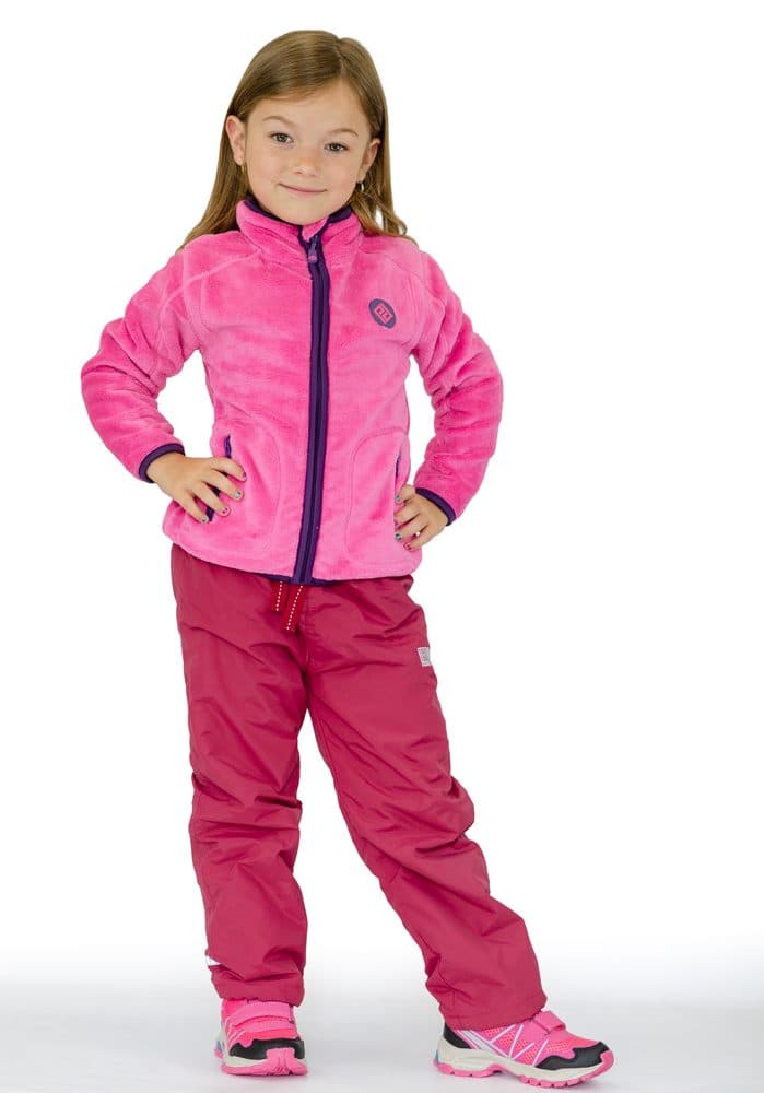 kalhoty sportovní  podšité fleezem outdoorové, Pidilidi, PD1075-16, vínová - 104 | 4roky - náhled 2