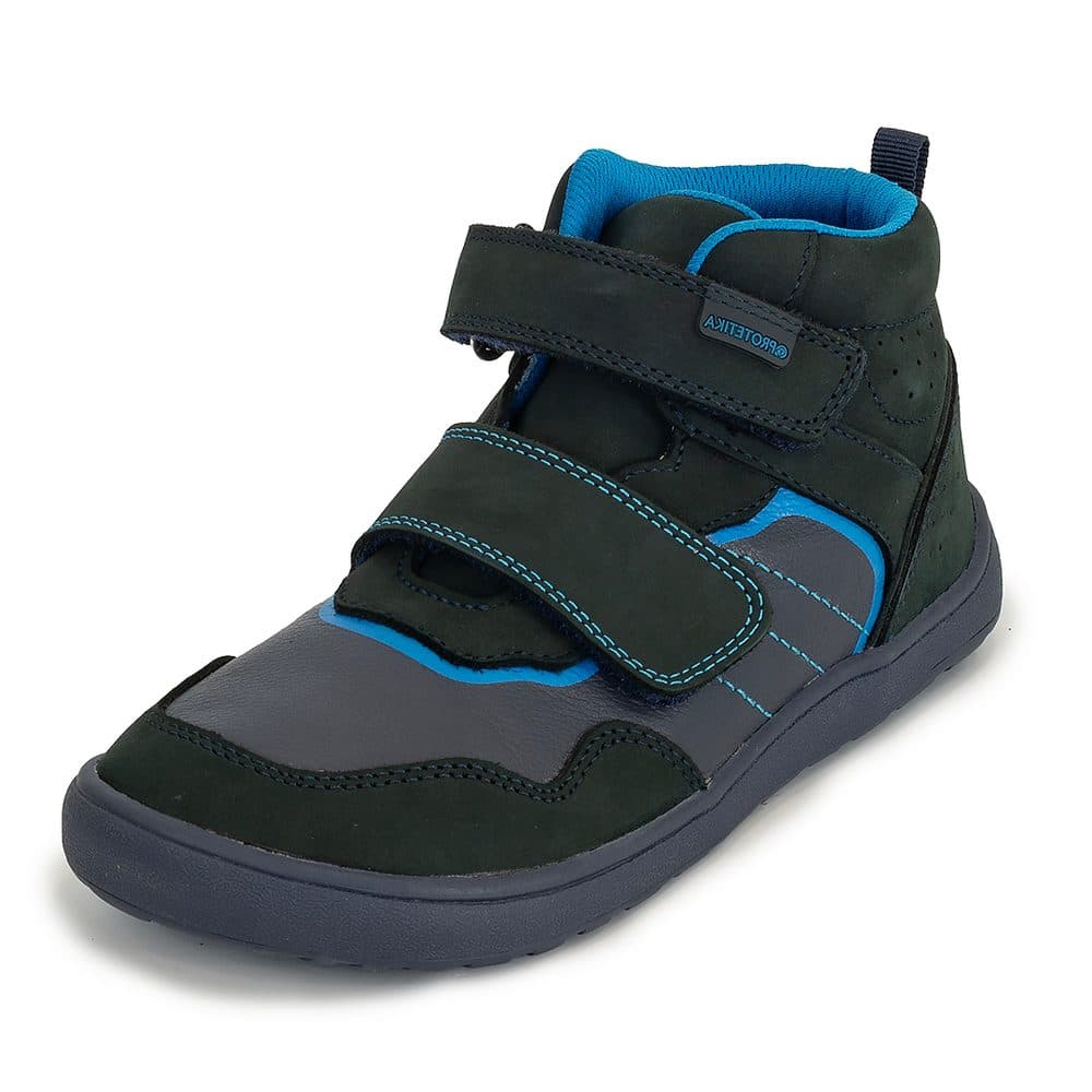 Chlapecké celoroční boty Barefoot HARDY DENIM, Protetika, tmavě modrá -