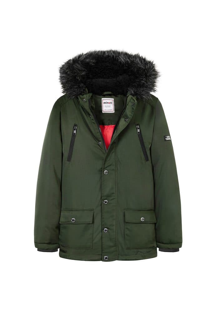 Kabát chlapecký Parka, Minoti, 11COAT 21, khaki -