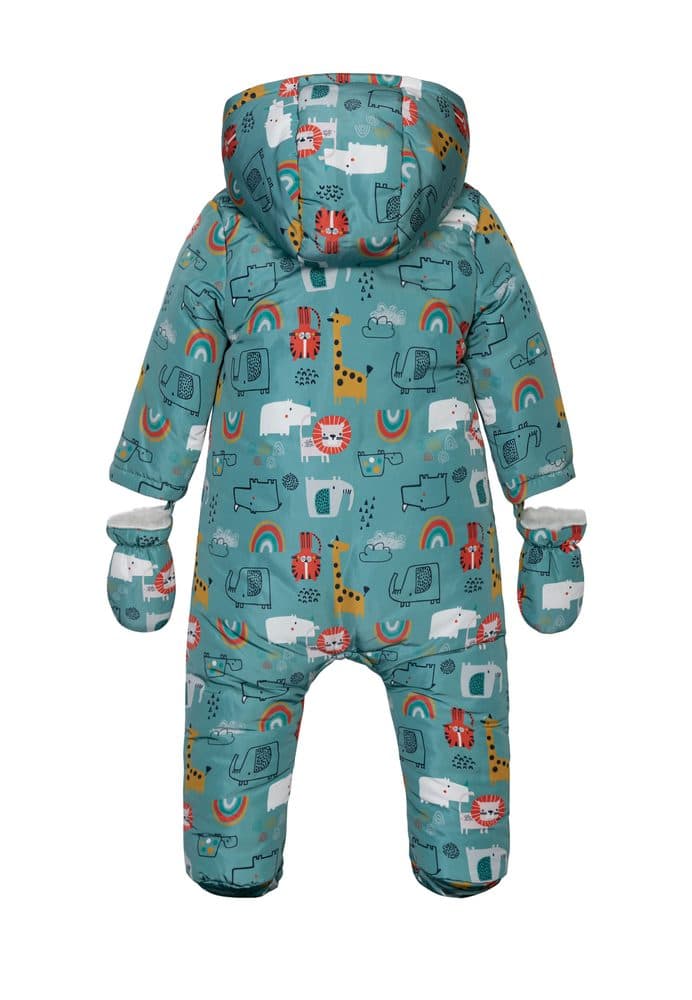Kombinéza kojenecká zimní podšitá chlupem, Minoti, Look 8, modrá - 56/62 | 0-3m - náhled 2