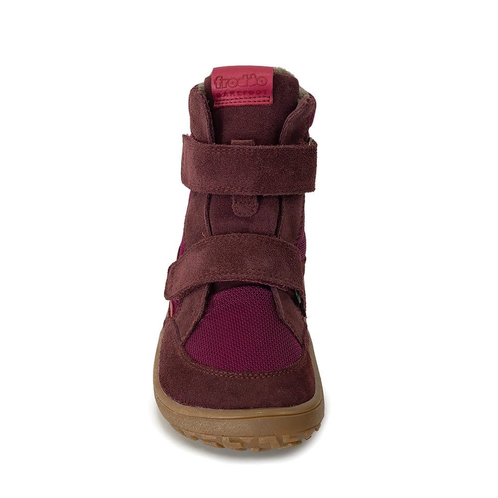 Dívčí zimní barefoot boty TEX WINTER Bordeaux, Froddo, G3160233-7, červená - 23 - náhled 4