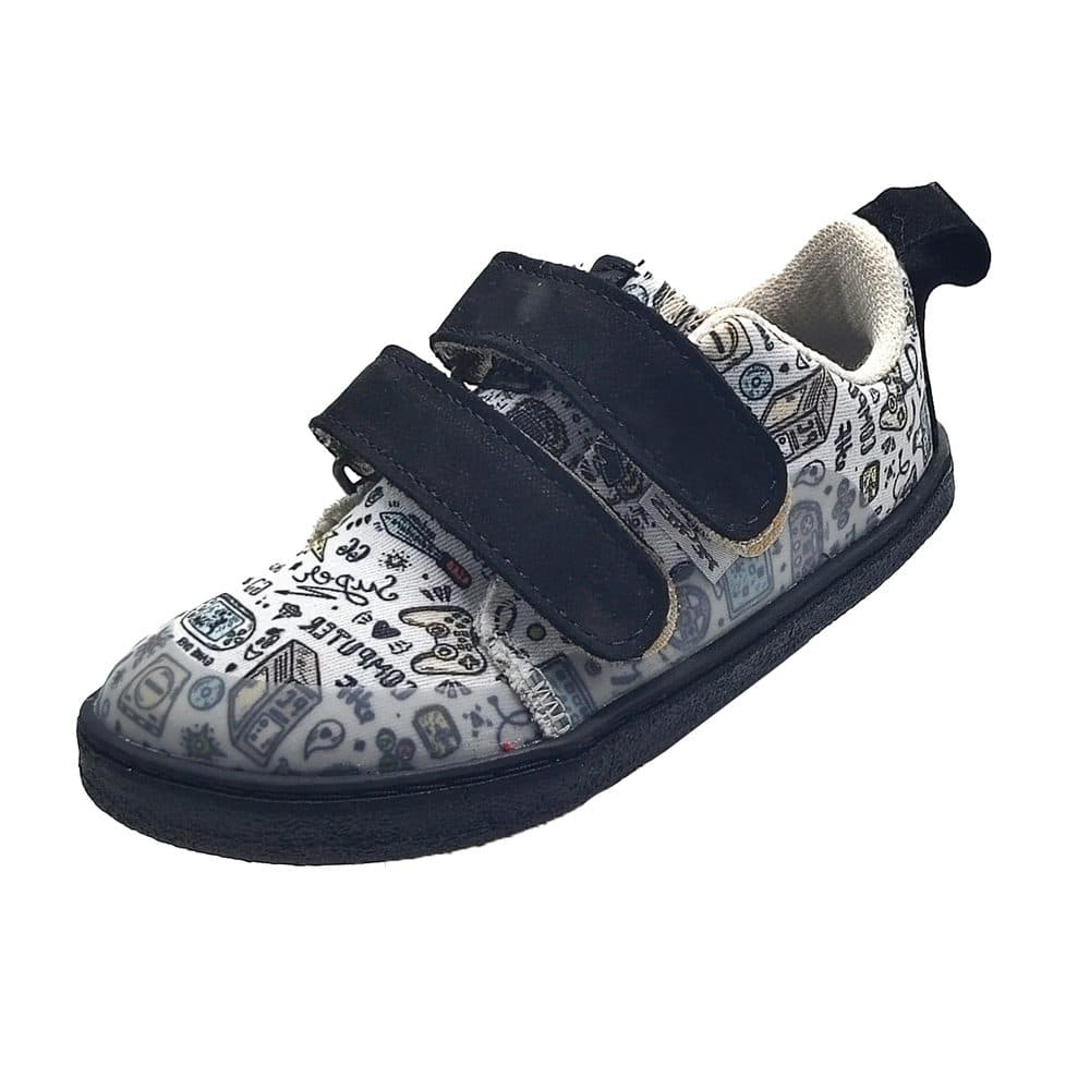 Barefoot dětské tenisky Pegres, BF57U, Gaming černá - 32