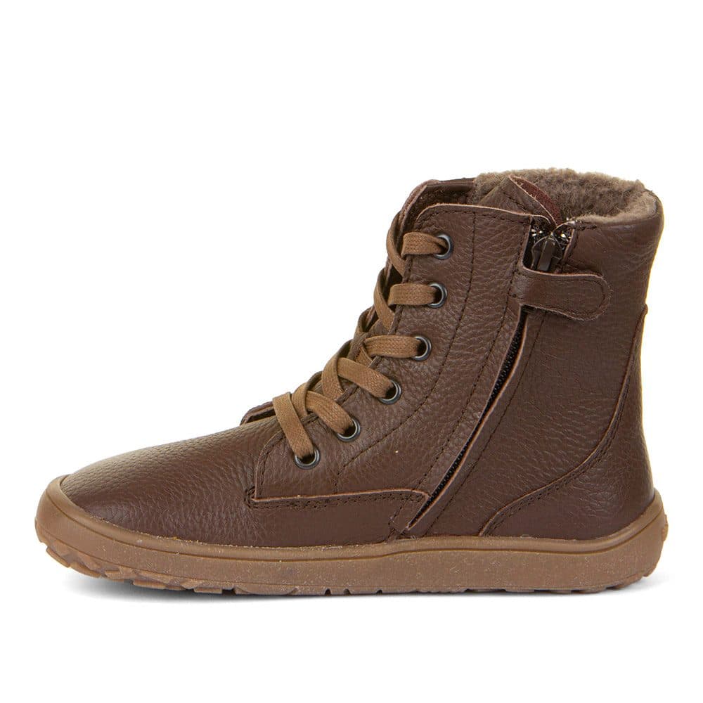 Dětské zimní barefoot boty TEX LACES Brown, Froddo, G3160236-1, hnědá - 32 - náhled 3