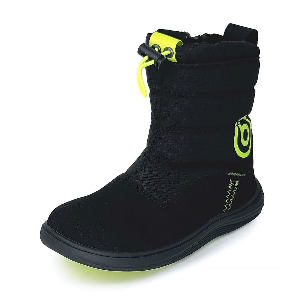 Dětské zimní barefoot boty s membránou Bugga RUBA Black B00197-10 -