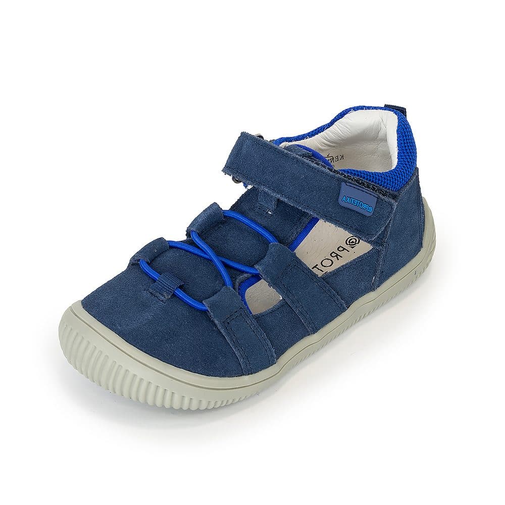 chlapecké sandály Barefoot KENDY DENIM, Protetika, tmavě modrá -