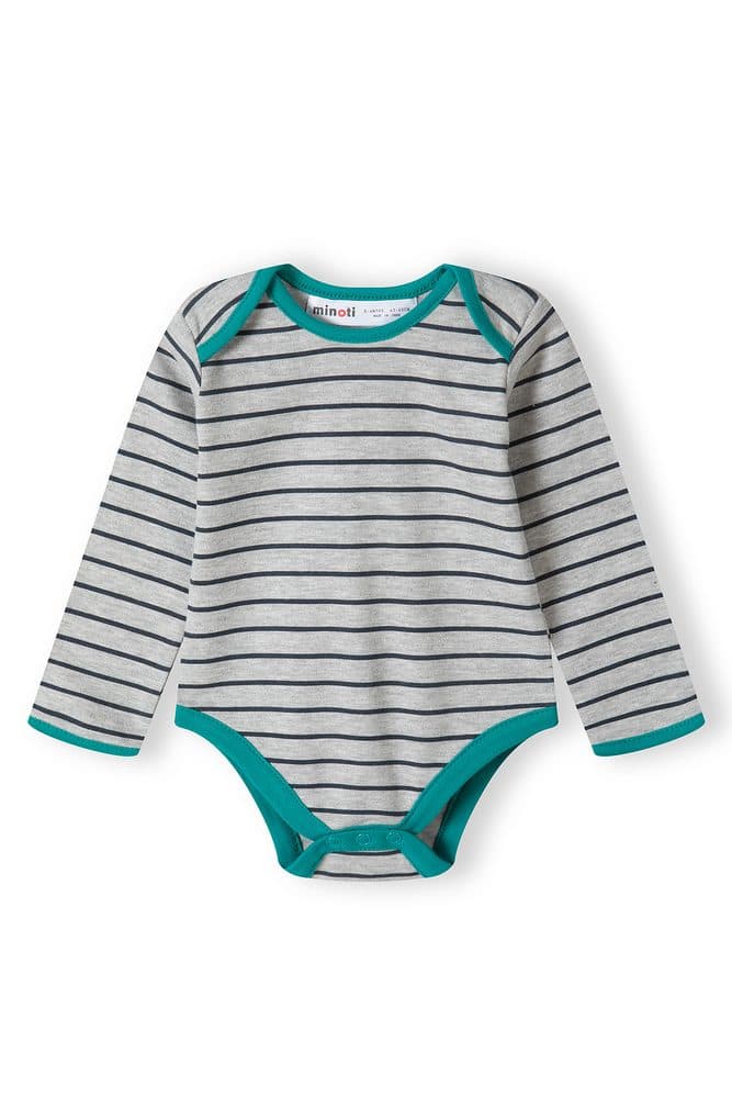 Body kojenecké 4pack, Minoti, 15mbaby 9, modrá - 50/56 | NB - náhled 3