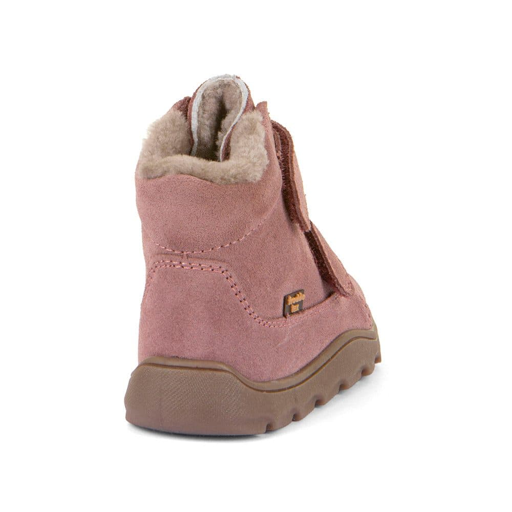 Dívčí zimní barefoot boty ZERU TEX FURRY Dark pink, Froddo, G2110149-6, růžová - 28 - náhled 4