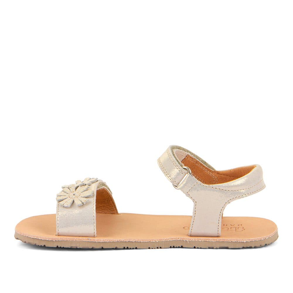 Dívčí barefoot sandály FLEXY FLOWERS Gold Shine Froddo G3150289 - 32 - náhled 3