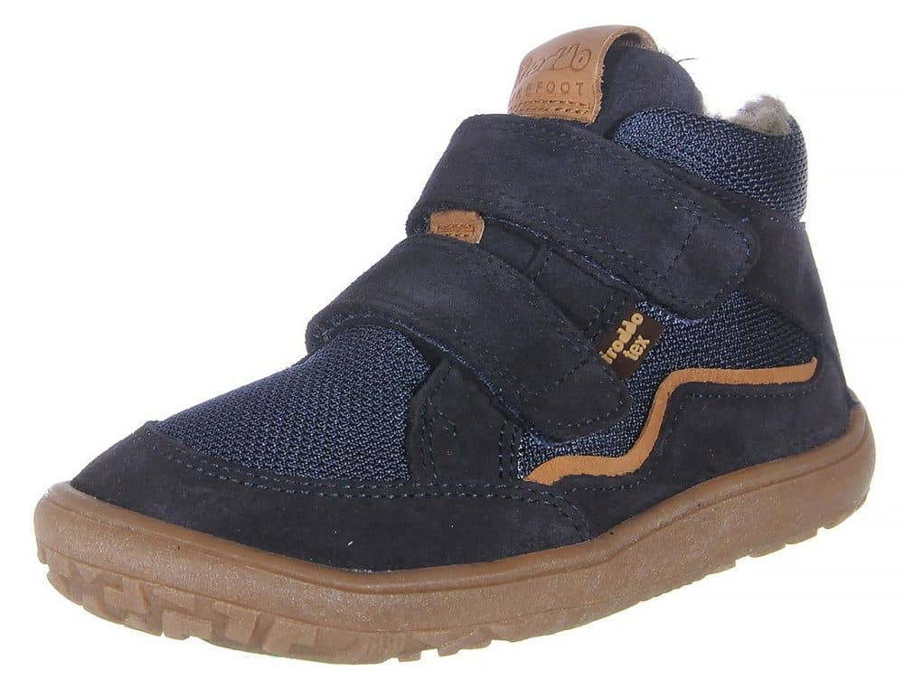 Chlapecké zimní barefoot boty TEX WOOL Dark Blue, Froddo, G3110254-W, tmavě modrá - 25 - náhled 1