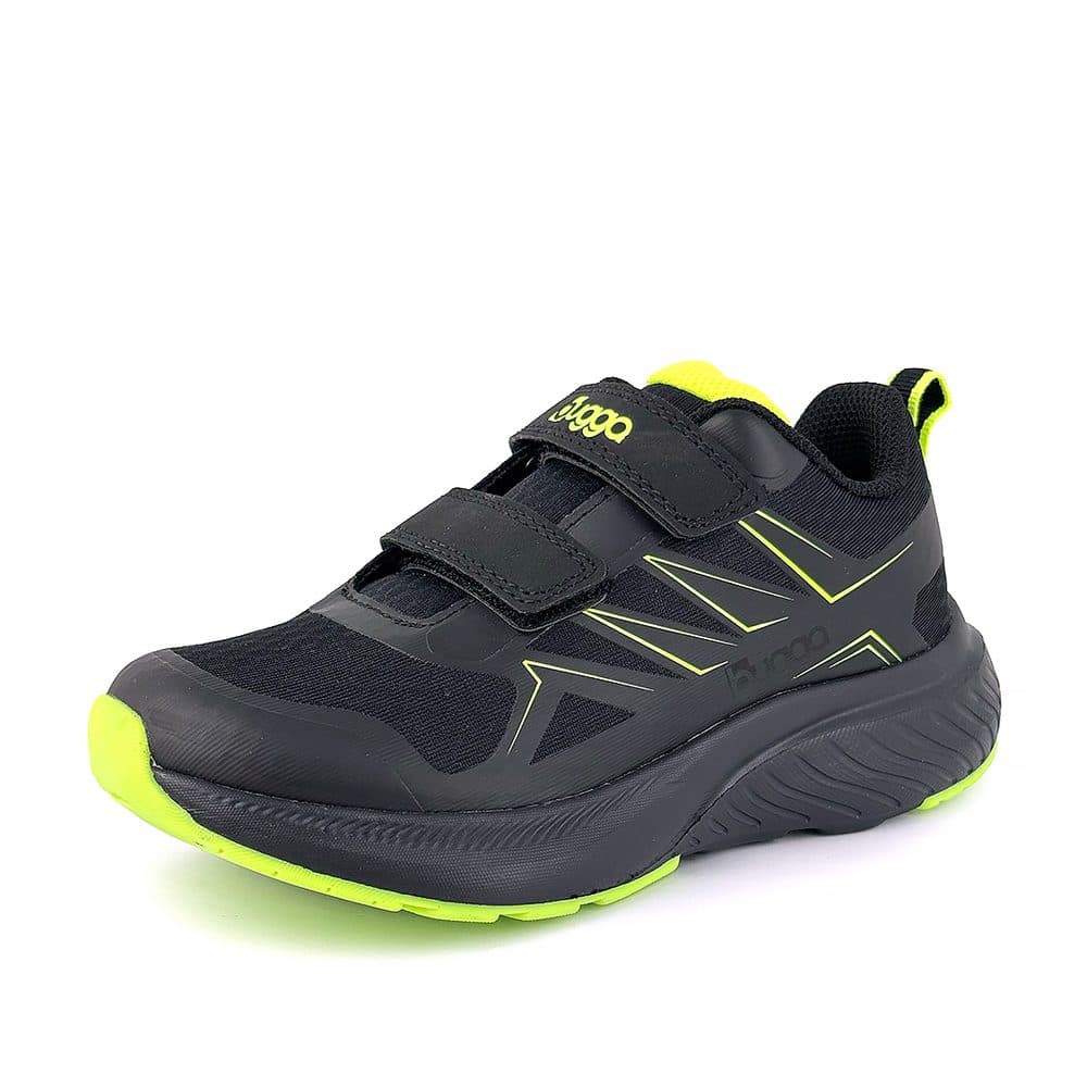 Dětské outdoorové boty na suchý zip Bugga SOLIS Black B00204-10 -