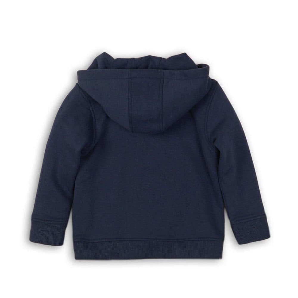Mikina chlapecká s kapucí, Minoti, TB FLEECE HOODY 1, tmavě modrá - 68/80 | 6-12m - náhled 2