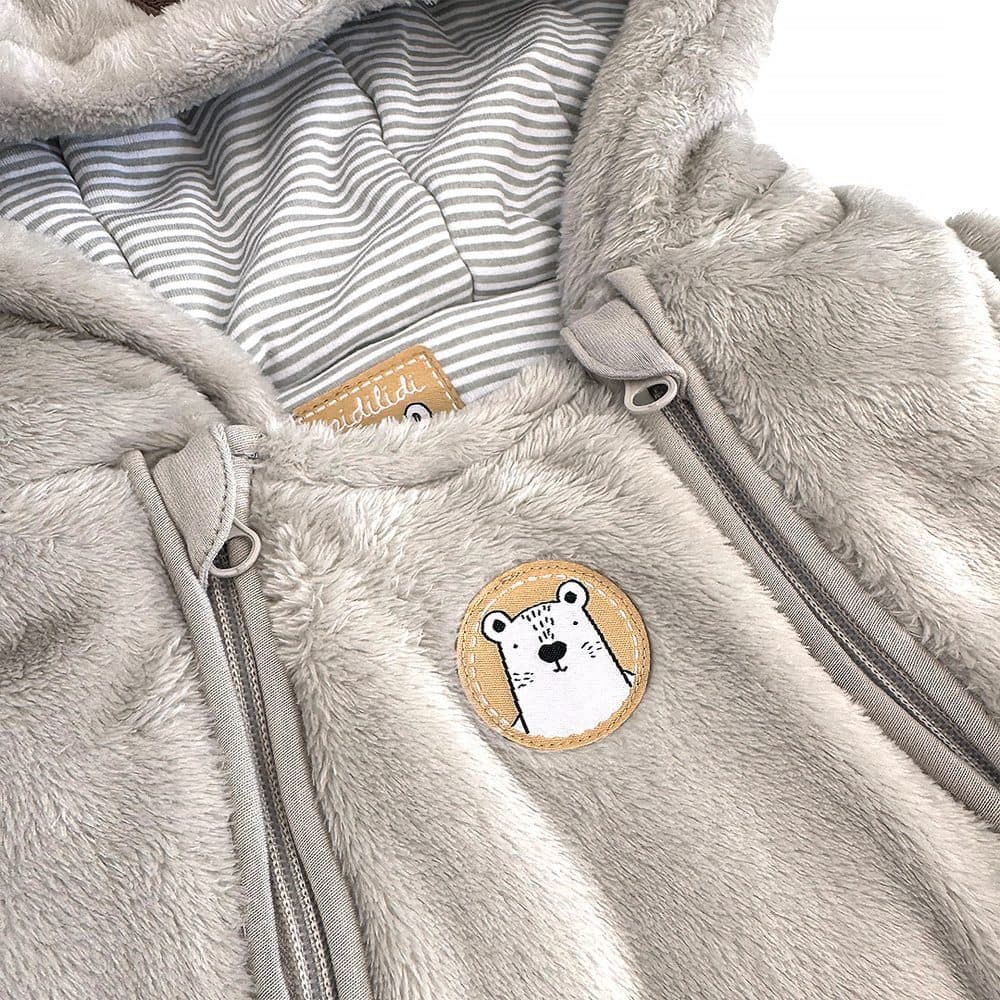Zimní kojenecká kombinéza Pidilidi PD1168-11 Beige - 56/62 | 0-3m - náhled 3