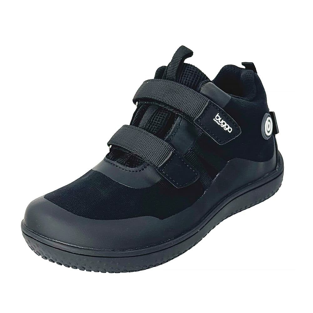 dětské celoroční barefootové boty s membránou BUGGA OSCAR Black B00191-10 -