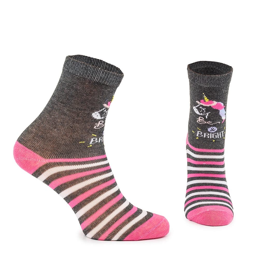 veselé ponožky FUNNY dívčí - 3pack, Pidilidi, PD0134-01, holka - 23-26 - náhled 3