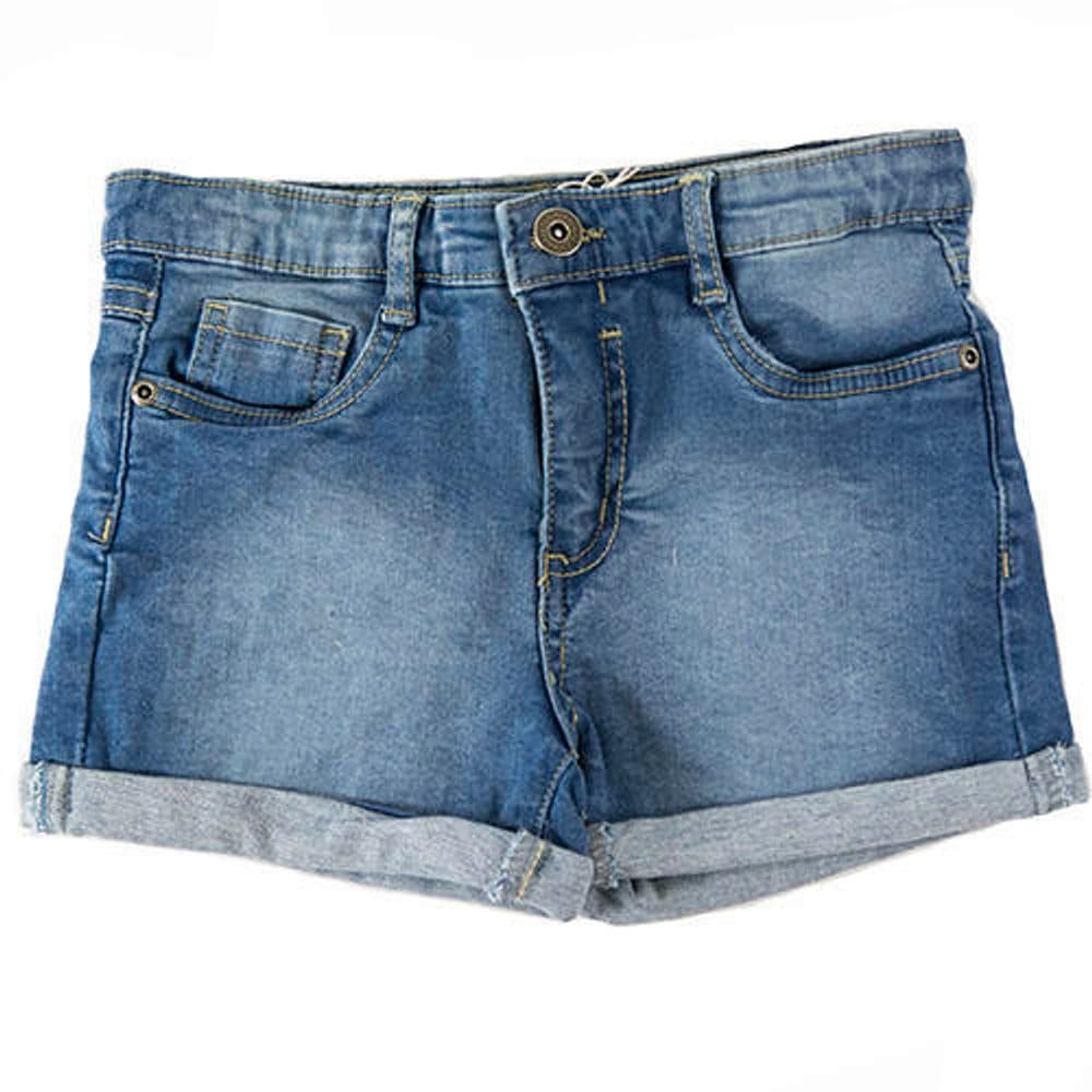 Kraťasy dívčí džínové s elastenem, Minoti, KG DSHORT 6, modrá -