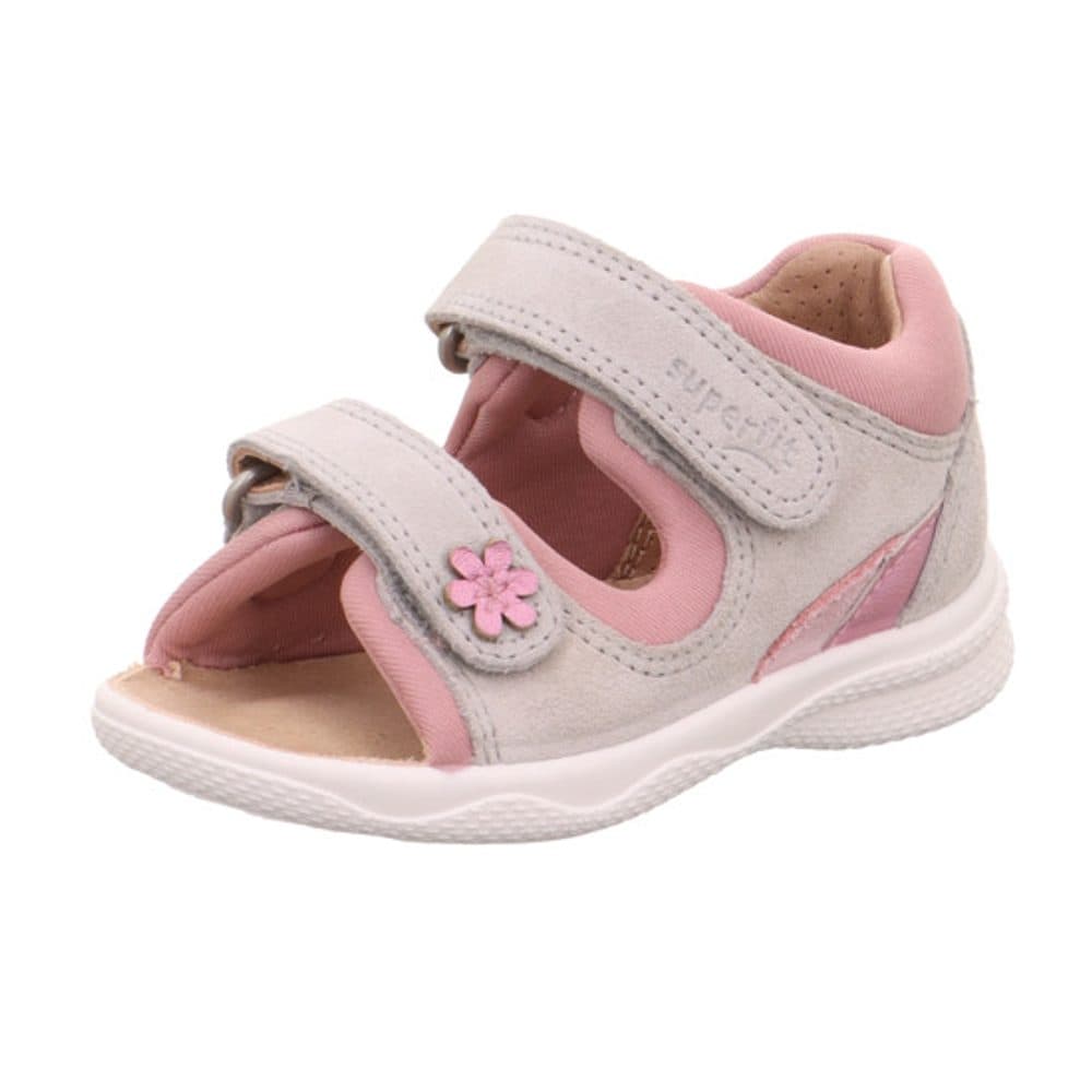 Dívčí sandály POLLY Light Gray/Pink Superfit 1-600096-2500 šedá -