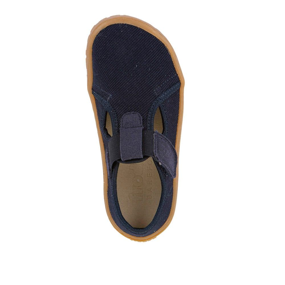Chlapecké plátěné barefoot přezůvky CANVAS T-BAR DARK BLUE Froddo G1700439 - 35 - náhled 2