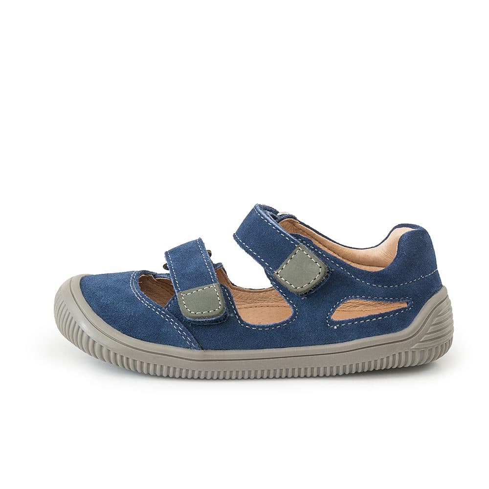 chlapecké sandály Barefoot MERYL NAVY, Protetika, tmavě modrá -