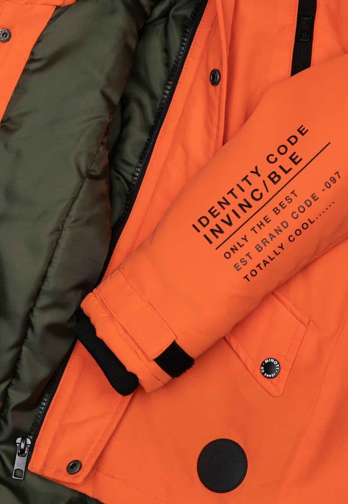 Kabát chlapecký Parka, Minoti, Blazer 2, oranžová - 80/86 | 12-18m - náhled 4