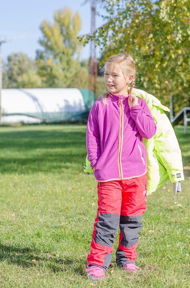 kalhoty sportovní outdoorové, podšité fleezovou podšívkou, Pidilidi, PD1121-08, červená - 104 | 4roky - náhled 2