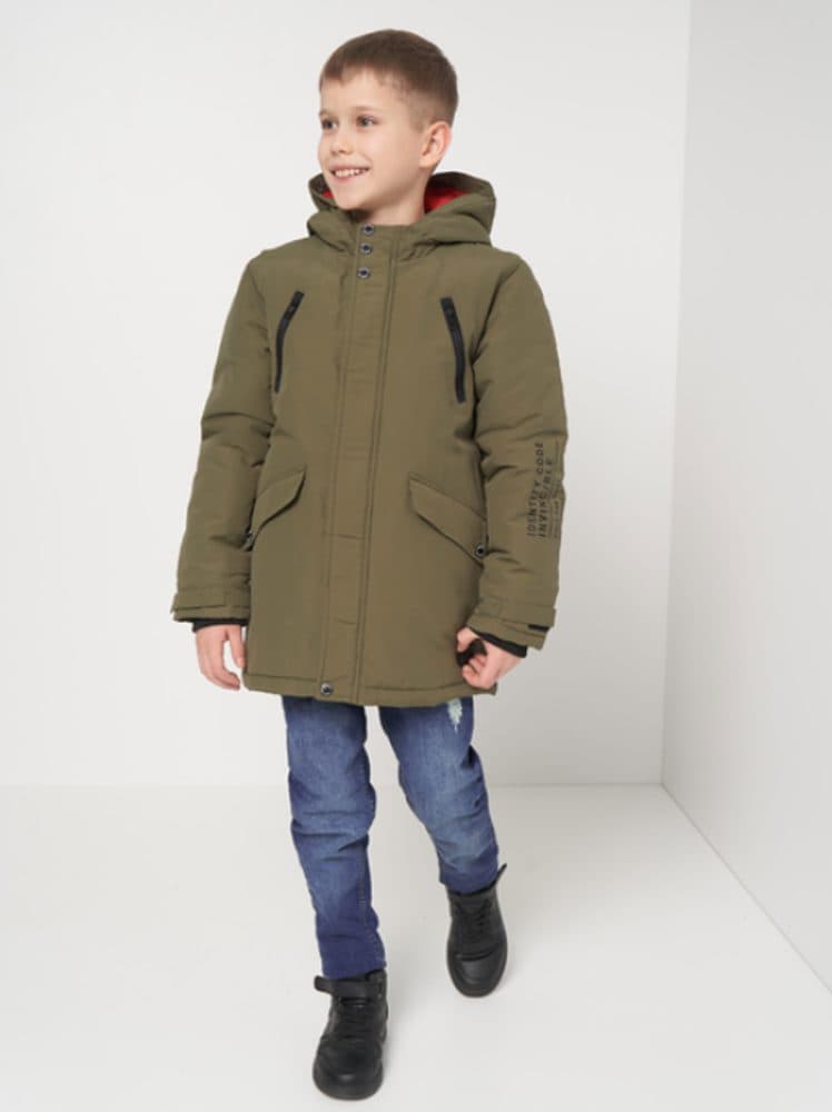 Kabát chlapecký Parka, Minoti, Gym 2, khaki - 104/110 | 4/5let - náhled 2