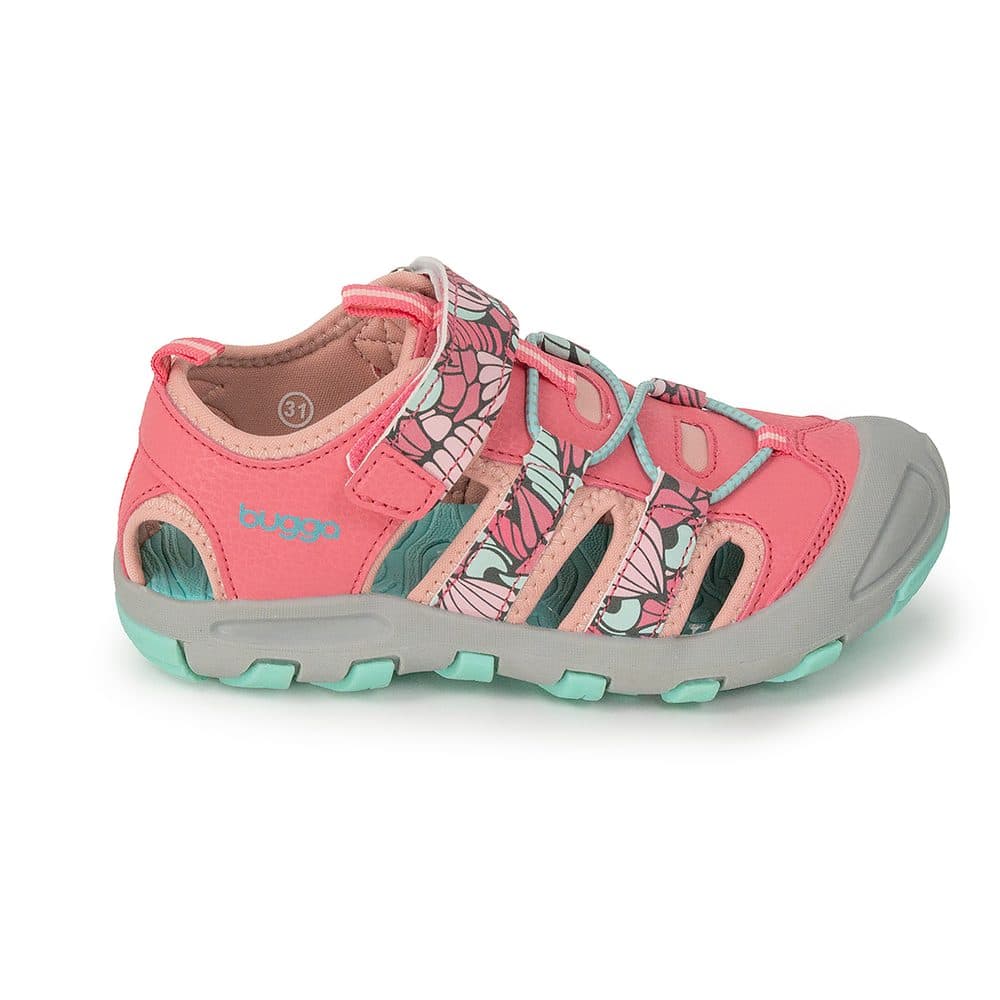 Dívčí sandály BUGGA LUMA Pink/Turquoise - růžové - 27 - náhled 4