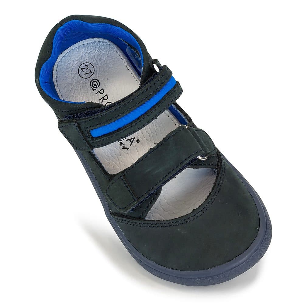 Chlapecké sandály Barefoot PADY DENIM, Protetika, tmavě modrá - 22 - náhled 5