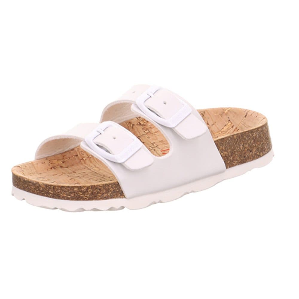 Dětské korkové pantofle Superfit FOOTBAD White 1-800111-1180 -